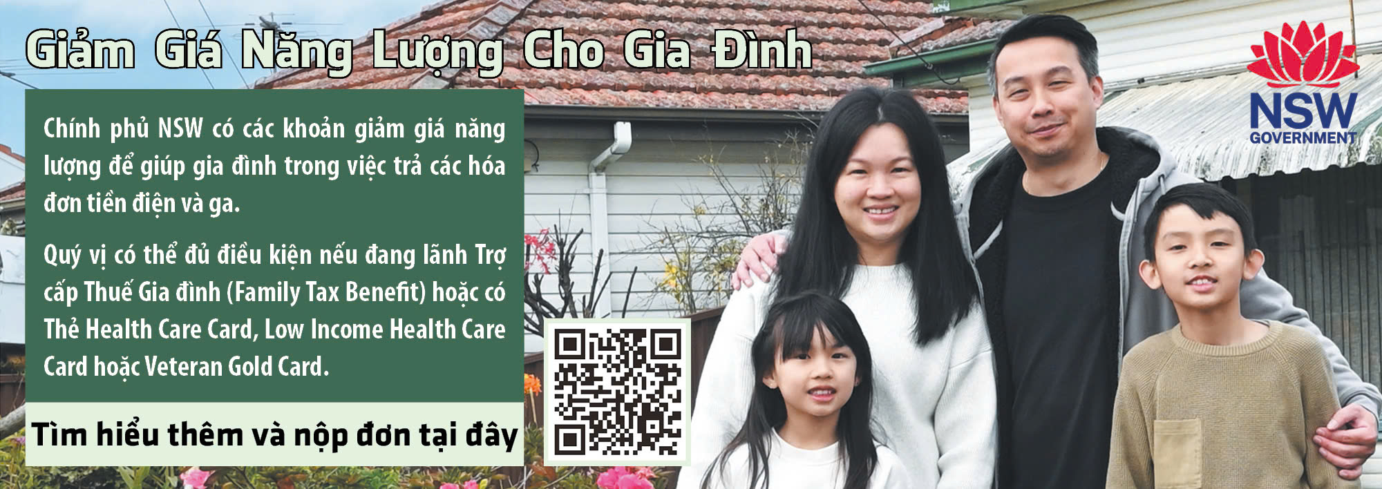 giảm giá năng lượng cho gia đình